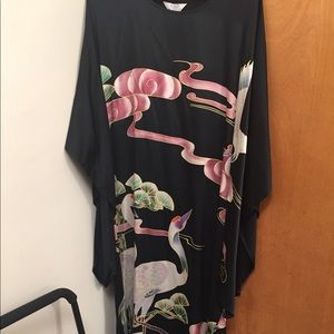 100%Silk Caftan Dress